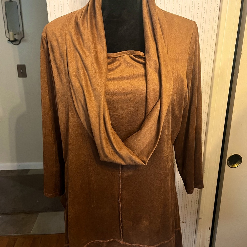 Microsuede top